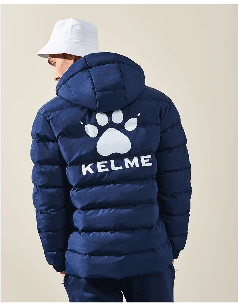 Winter Men's Cotton Jacket Hooded Short Warm Coat Training Sports Team Uniform Women Padded Outwear 8261MF1013