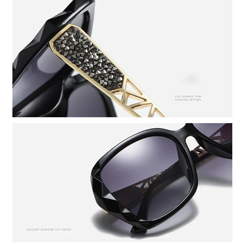 New 2022 big box polarized sunglasses han edition tide female uv web celebrity sunglasses driving round glasses female