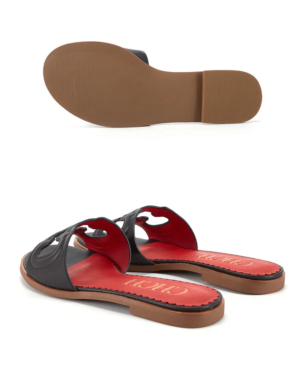 Women's Square Open Toe Heels Sandals Low Block Flat Sandals Slip Comfortable Casual Beach Shoes