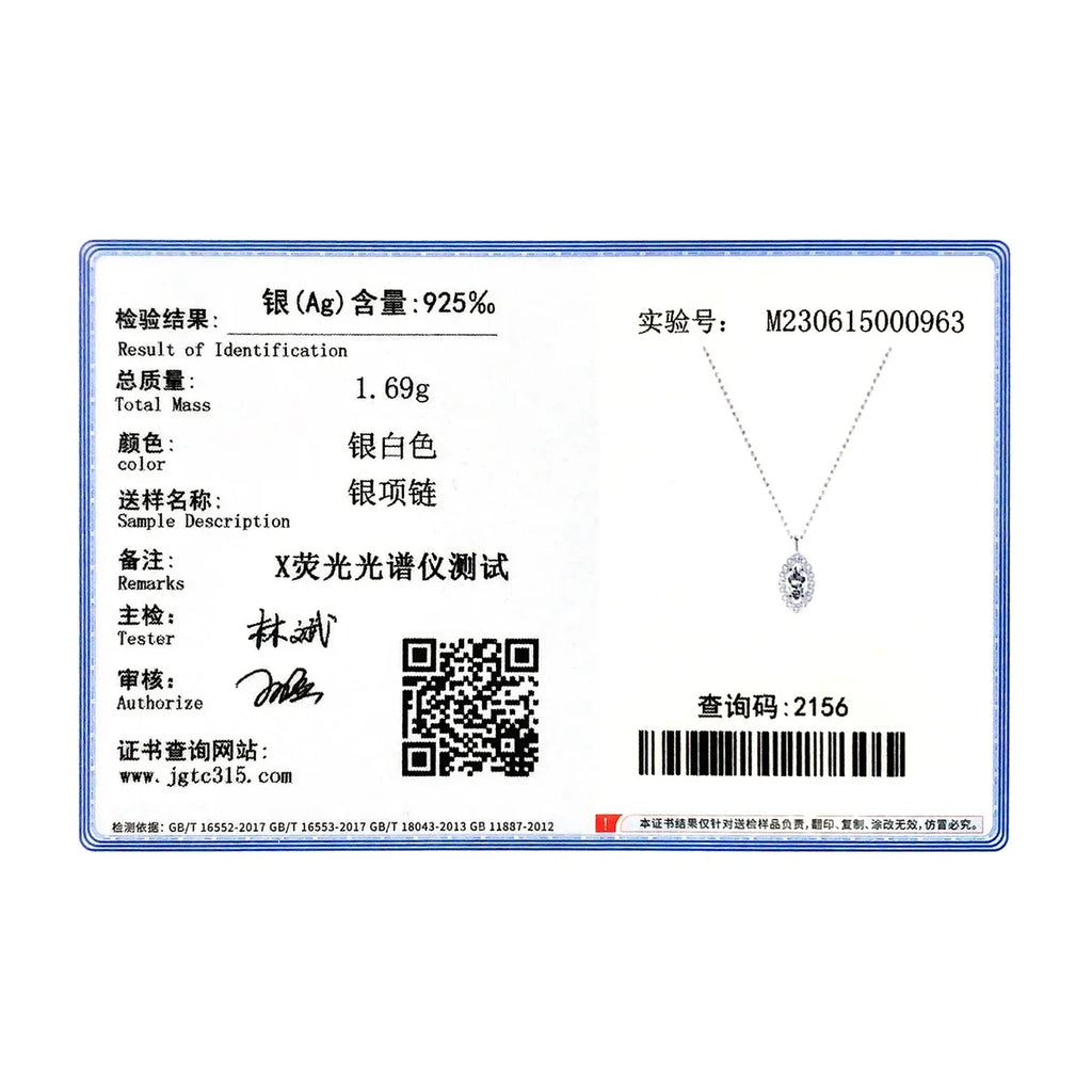 925 Sterling Silver Rhombus Sparkling Zirconia Pendant Necklace Trendy Gold Color Link Chain For Women Fine Jewelry Gifts