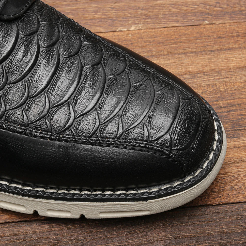 Fashion Brogue Men's Shoes Comfortable 2025 Brand Casual Shoes Men