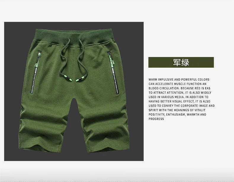 Men Summer Knit Cotton Knee Length Shorts Men Loose Sports Casual Pants Men Plus Size Breathable Lightweight Five Point Trousers