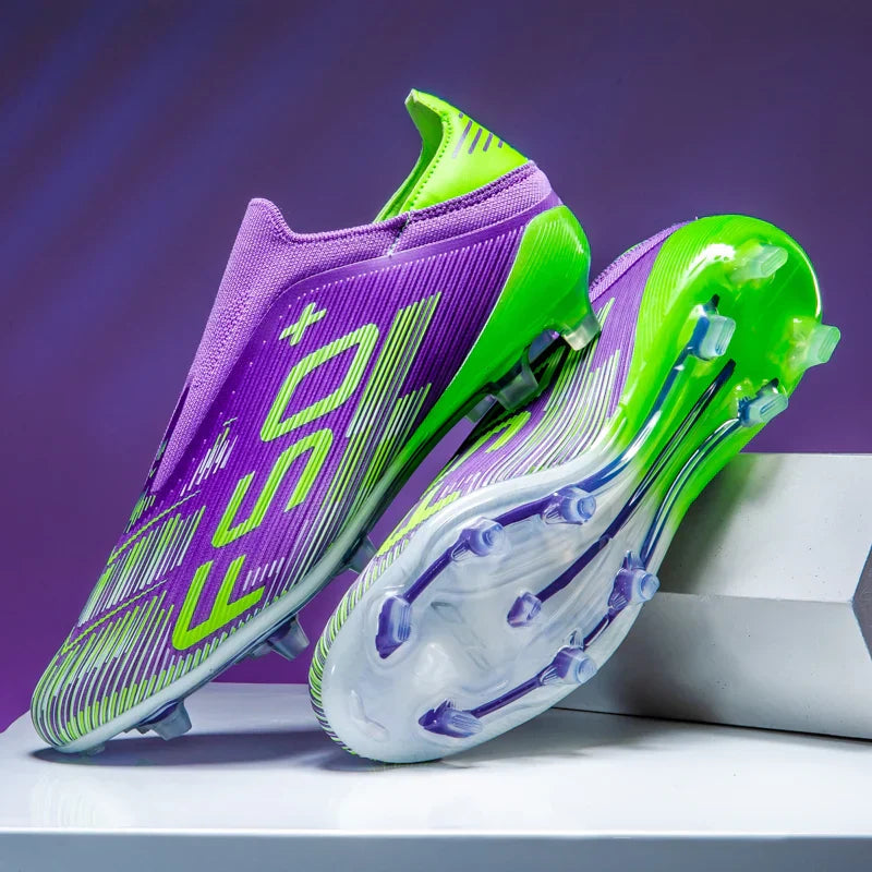 X2517 Slip-on F50 Mens Football Boots Boys FG/TF Training Studded Fast Soccer Cleats Pro Non Slip Football Shoes for Man 35-45