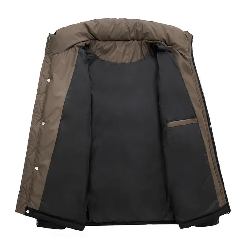 Winter Men White Duck Down Jackets Windproof Casual Outdoor Puffer Jacket Man Streetwear Padded Coat Male Down-Filled Clothes