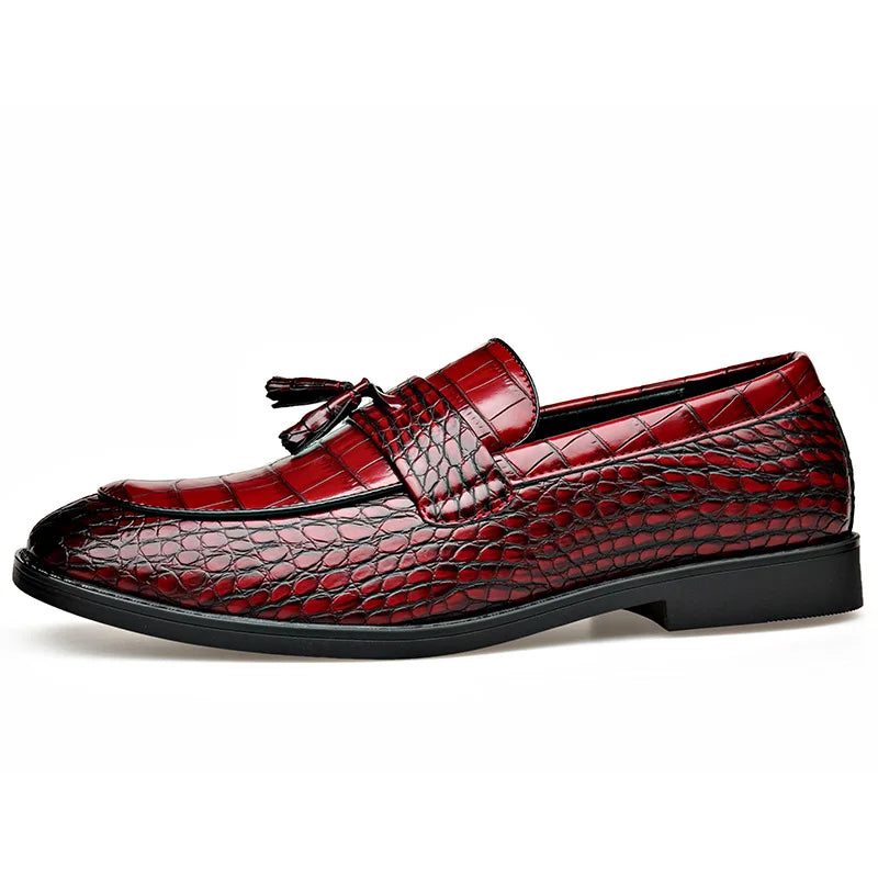 2026 New Business Formal Leather Shoes for Man British Style Fashion Men's Dress Shoes Solid Color Big Size Designer Loafers An