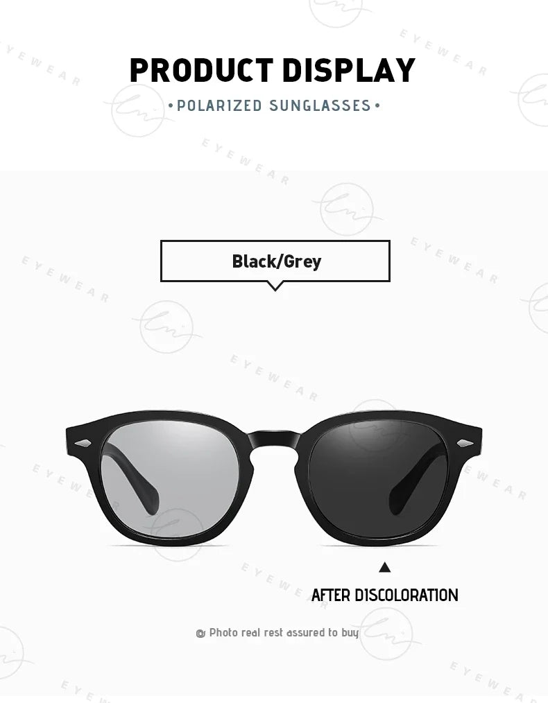 NEW Fashion Photochromic Sunglasses Women Men Polarized Blue Eyewear Drivign Outdoor UV Protection Eyewear gafas de sol mujer