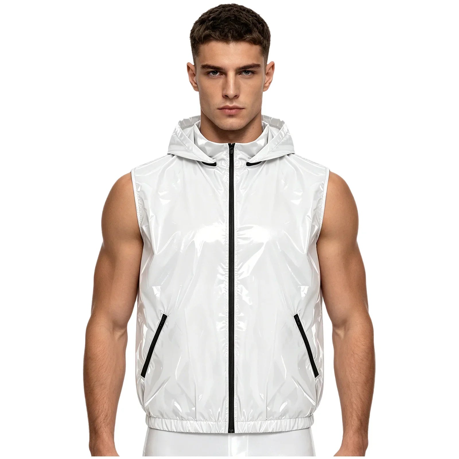 Mens Waterproof Hooded Jacket Tops Breathable Raincoat Waterproof Windproof Outdoor Biking Fishing Jacket Hood Outerwear