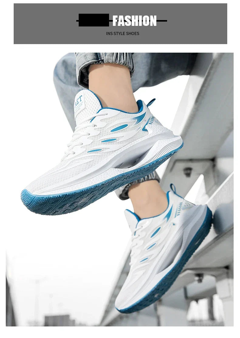Men's Breathable Sports Shoes Spring New Mesh Casual Fashion Versatile Trendy Men's Shoes Summer Running Shoes Suitable for Outdoor Sports