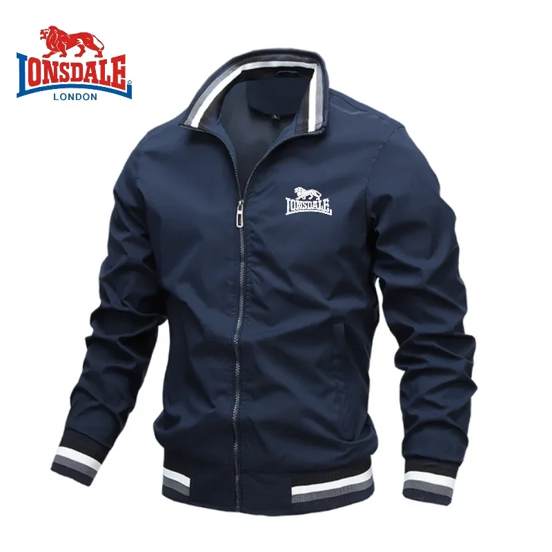 High End Embroidered High-quality Men's Zippered Jacket, Spring and Autumn Fashionable Casual Outdoor Sports Jacket Top