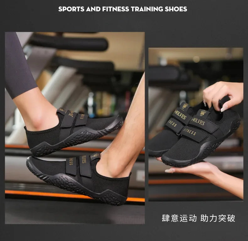 Deadlift Shoes Weight Lifting Shoes for Men Women Weightlifting Squat Shoes Fitness Cross-Trainer Barefoot Gym Training Sneakers