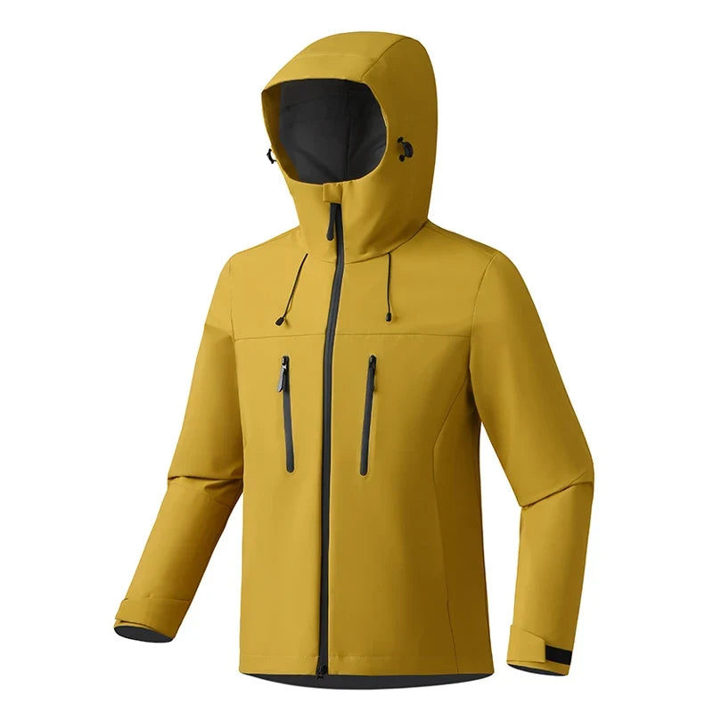 Women Men Waterproof Jacket Hiking Camping Trekking Windbreaker Unisex Outdoor Sporty Rain Coat Hooded Climbing Clothes