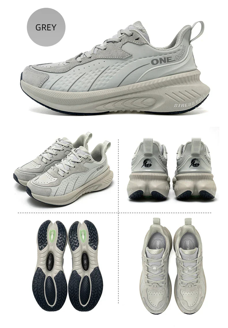 Winter Training Running Shoes for Men Sport Shoes Leather Warm Wear-resistant Female Jogging Shoes Walking Sneakers