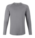Sports Long-sleeved T-shirt Men Curved Hem Warm Gym Fitness Clothes Quick-drying Breathable Running Training Round Neck Top