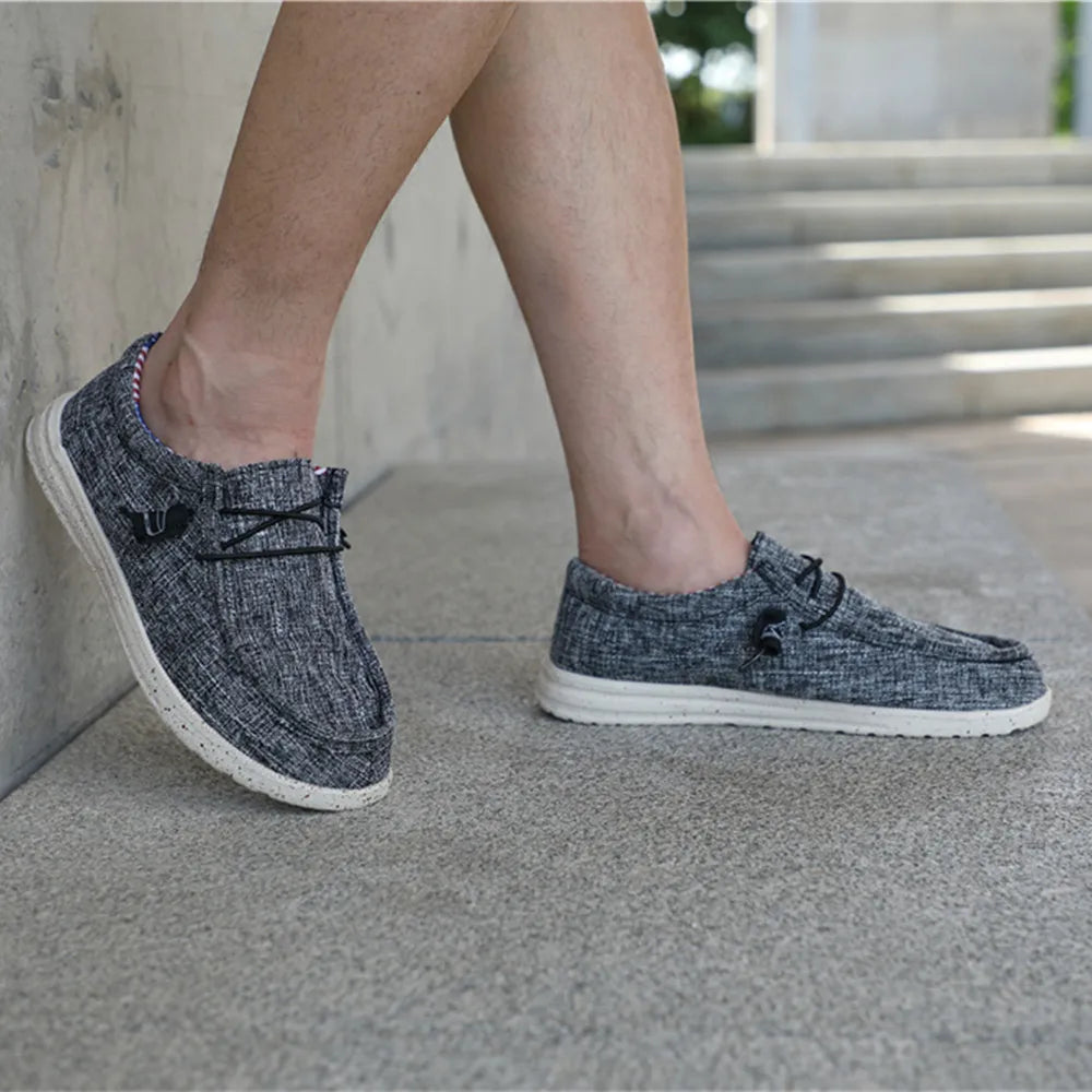 Plus Size Men's Solid Color Breathable Slip On Classic Loafer Shoes Comfy Casual Durable Lightweight Walking Shoes
