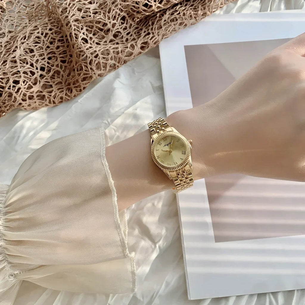 Gold Watch Women Watches Ladies Large dial Steel Women's Bracelet Watches Female Clock Relogio Feminino Montre Femme