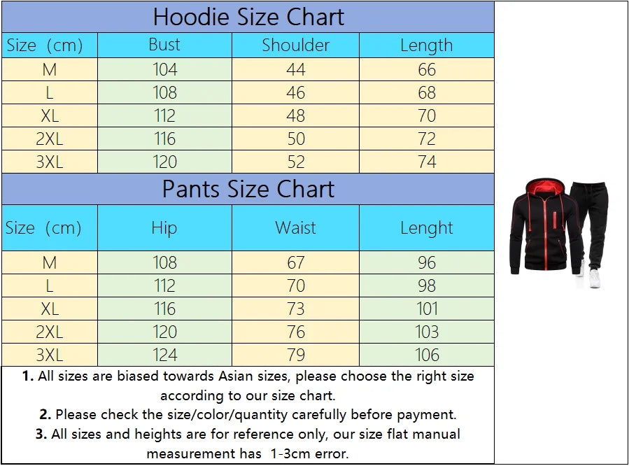 High Quality Autumn Winter Outdoors Hoodie Daily Men's Clothing Jogging Casual Sports Single Piece Zipper Jacket and Sport Pants