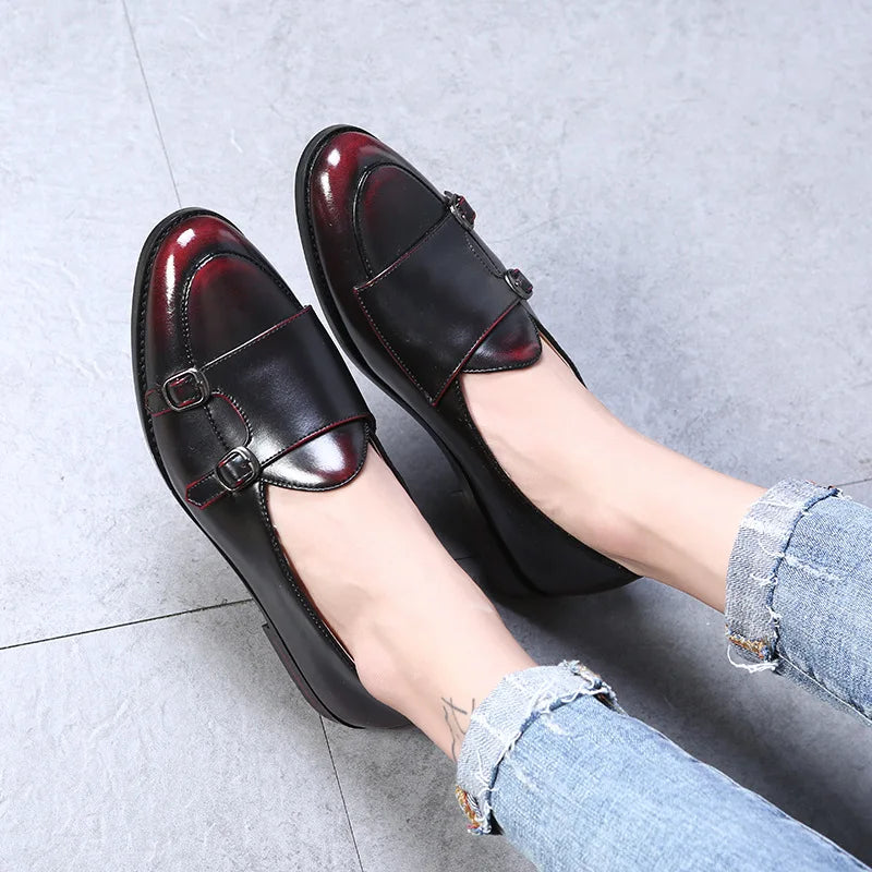 men shoes casual plus size leather luxury brand adult fashion designer social driving dress moccasins men loafers Zapatos Hombre