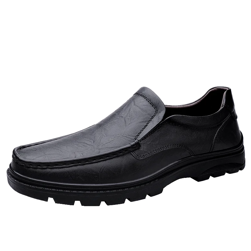 2025 New Summer Leather Shoes, Soft-soled Height-increasing Commuting and Patrol Shoes, High-end Handmade Leather Shoes for Men