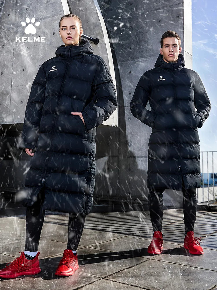 Men Winter Jacket Long Solid Sports Training Coat Male Overcoat Outrwear Warm Cotton Padded Winter Coat Women 8261MF1014