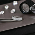 New D Color VVS1 Moissanite Rings S925 Silver 18K Gold Plated Simple Half Band Wedding Engagement Gifts for Women Men