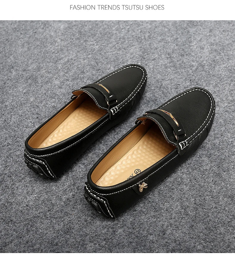 Formal Italian Shoes Men Handmade Leather Loafer Driving Flats Slip-on Casual Shoes Luxury Comfy Moccasins Dress Shoes for Men