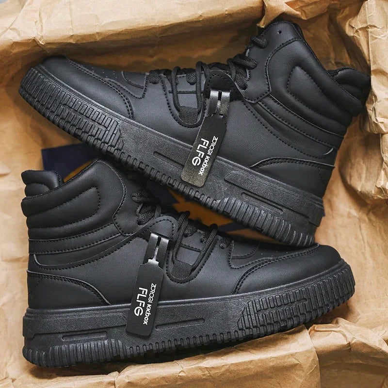 New Fashion Men's Sneakers Soft Comfortable Non Slip Wear Resistant Sole Daily Casual Men Shoes Preppy Winter Skate Ankle Boots
