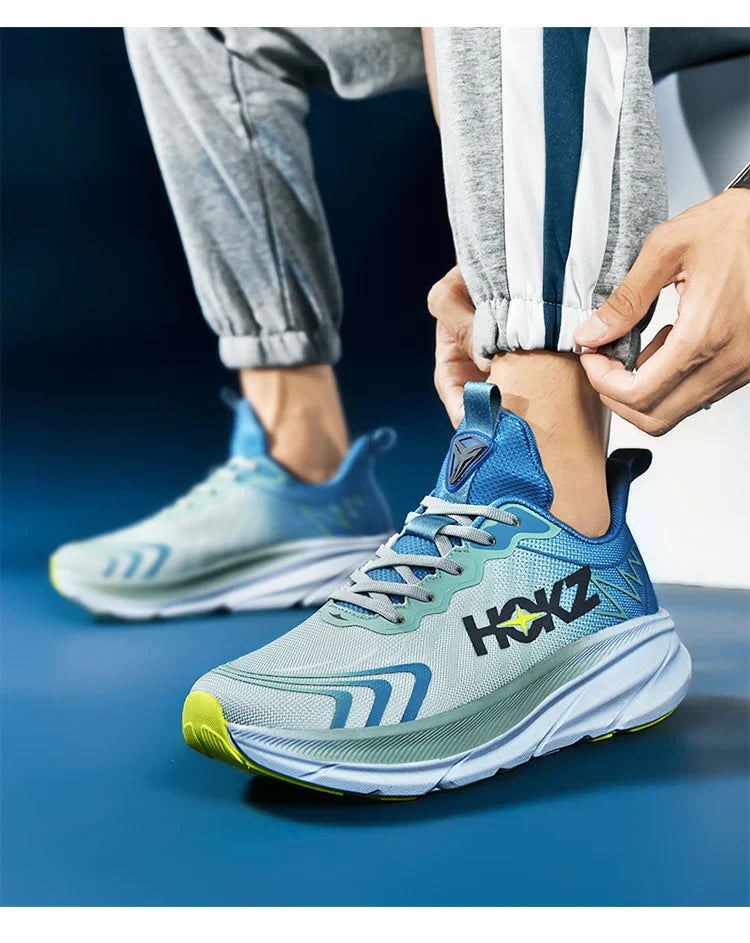 Carbon Plate Air Cushion Running Shoes for Men Soft Chunky Sneakers Women Daily Commuting Shoes Outdoor Casual Walking Shoes
