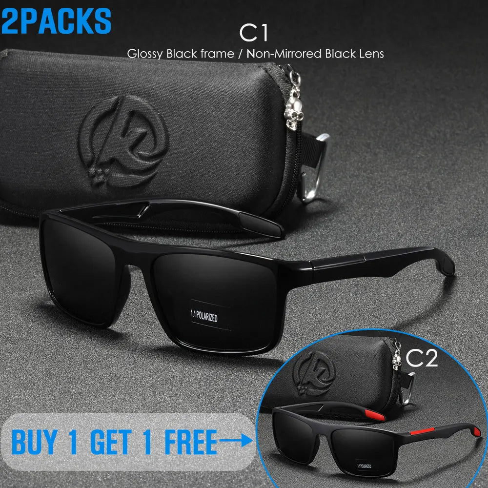 Rectangular Ultra Light Sports Sunglasses Men Polarized TAC 1.1mm Thickness Lens Driving Sun Glasses Women Cat.3