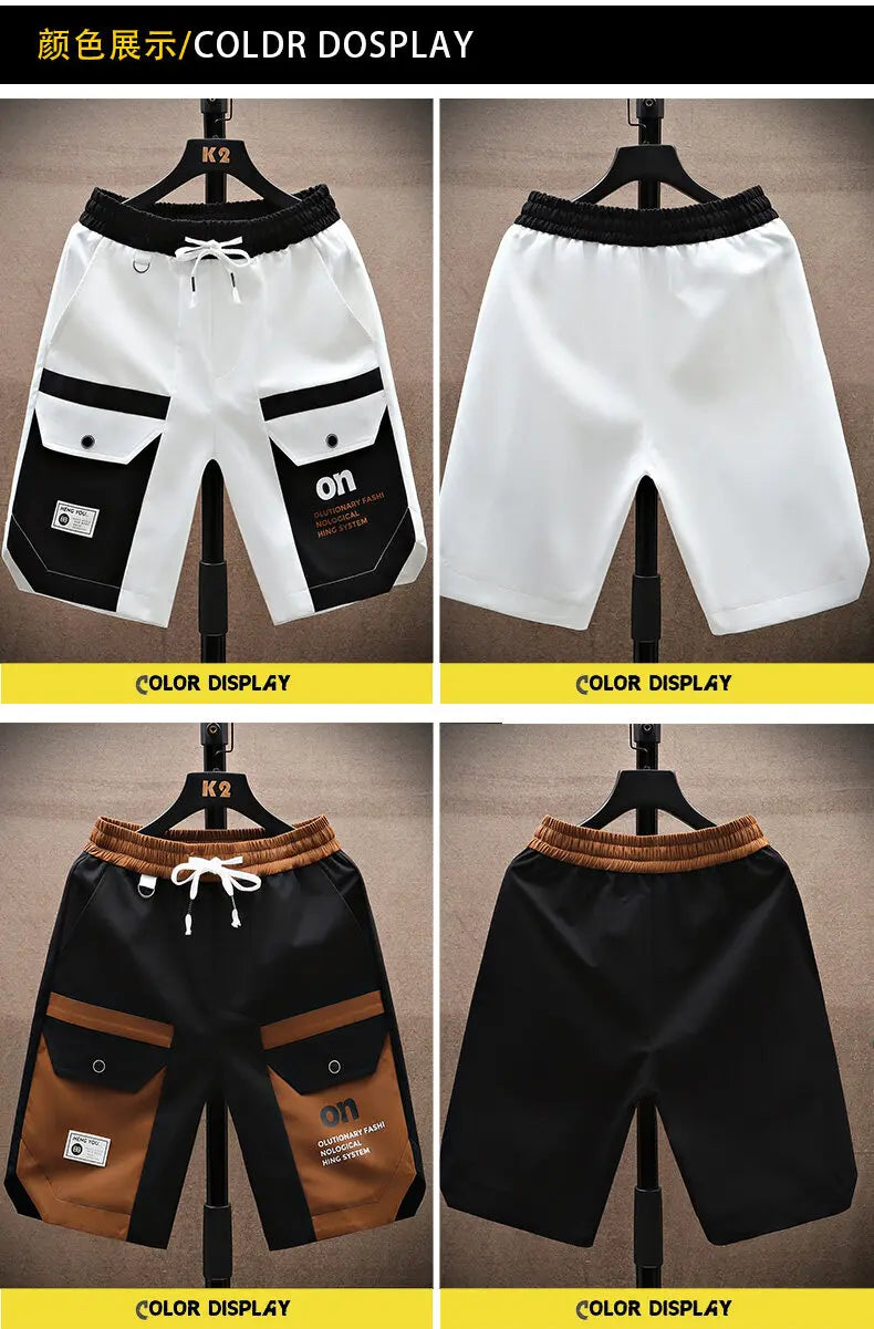 2025 summer Men's Beach Shorts men fashion Shorts Quick-Drying Shorts man Summer Thin Beach Pants Trendy Basketball Beach Pants