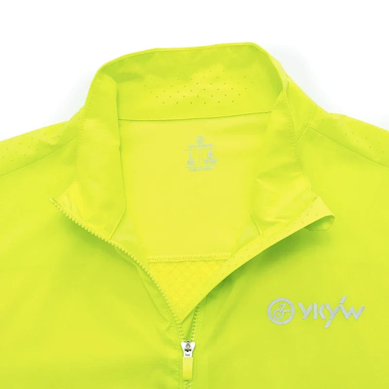 Men Windproof Waterproof Long Sleeve Cycling Jacket YKK Double Zipper Breathable MTB Bike Clothing Tops Pro Team Jersey