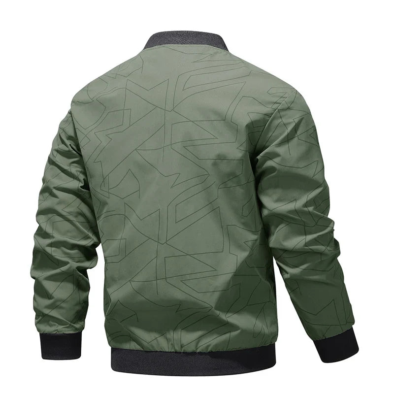 2025 Spring and Autumn New Baseball Collar Short Loose Solid Color Jacket Men's Business Casual Thin Coat Trend Size M-5XL