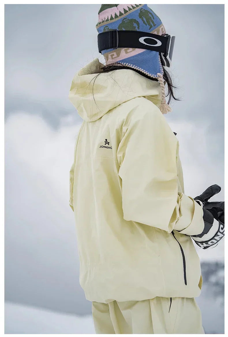 John Snow Winter Ski Suits Men And Women Outdoor Waterproof Breathable Warm Snowboarding Suit Sets Skiing Jacket And Pant