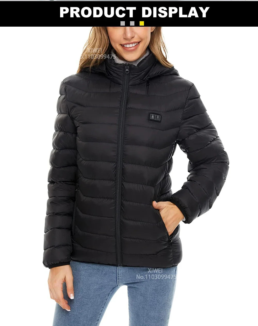 Self Heated Jacket Men Women USB Heated Clothing Cotton Washed Winter Thermal Skiing Camping Hiking Jacket 2-21 Areas Warm Coats