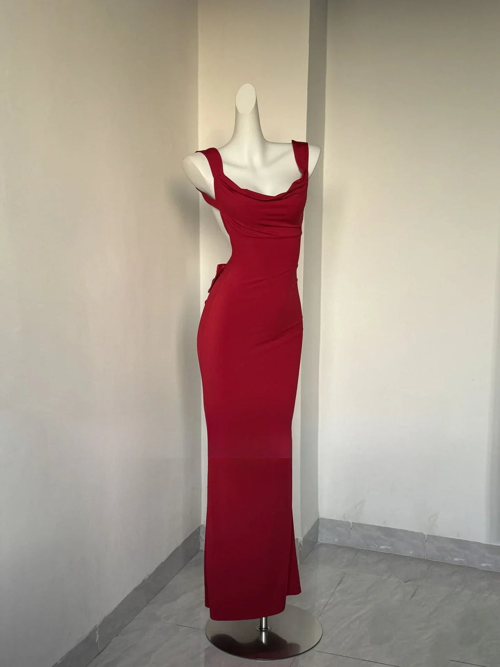 Oligai Maxi Elegant Party Dresses 2025 Red Sleeveless Long Dresses Holiday birthday Robe Sexy Clothes for Women with Bow