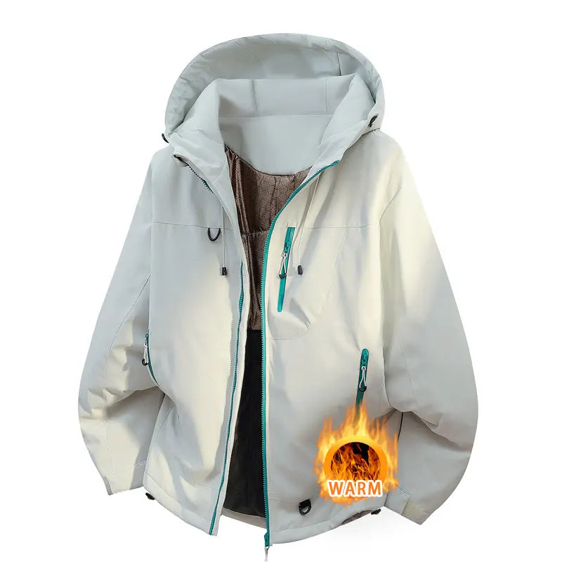 Winter Jacket Thicker Warm Waterproof Windproof Warm Casual Sports Jacket Men Women Sport Hiking Running Hooded Casual Warm Coat
