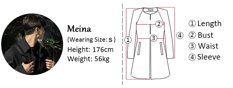 Spring Autumn Long Oversized Black Khaki Trench Coat Men Raglan Sleeve Single Breasted Loose Casual Korean Fashion