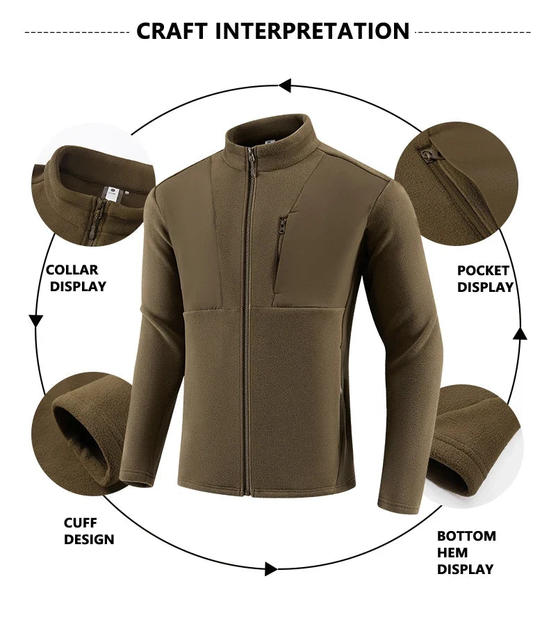 New Men's Autumn/Winter Outdoor Skiing Running Warm Thick Long Sleeve Base Shirt Fashion Casual Fitness Jacket T-Shirt Tops
