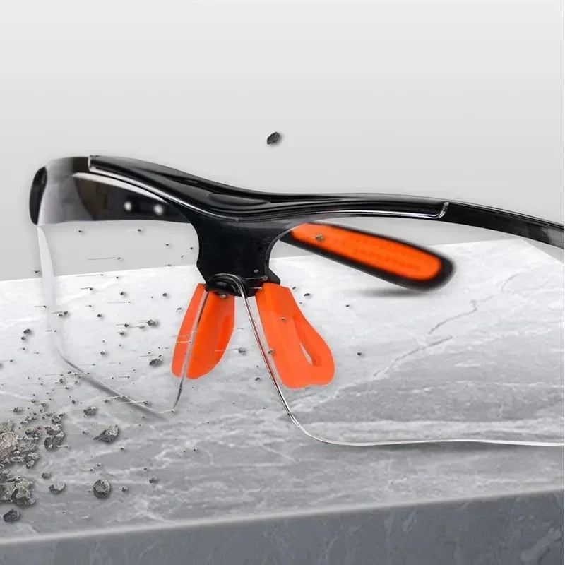 1/6PCS Safety Goggles Eye Glasses for Cycling Working Women Men Clear Eye Sand Prevention Anti-Splash Wind Dust Proof Eyewears