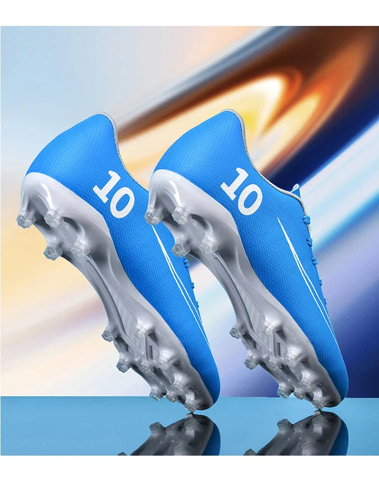 Low Top Soccer Cleats Men Football Boots TF AG Boys Turf Indoor Training Shoes Breathable Lightweight Comfortable Sport Sneakers