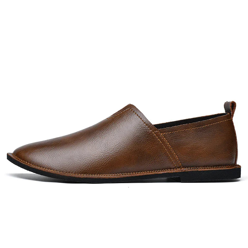 Large Men'S Soft Soled Retro Casual Loafers Comfortable And Non Slip Designed Purely By Hand For Casual Business Shoes 38-47