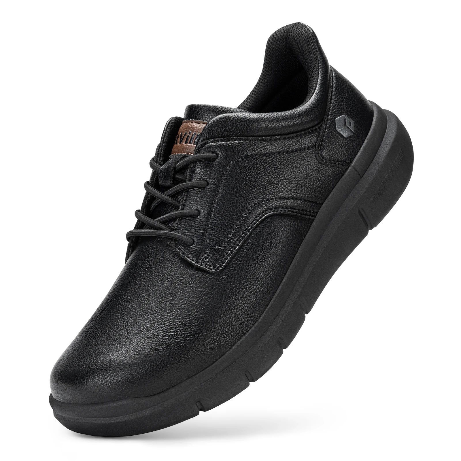 Men'S Shoes Wide Width Leather Slip-On Casual Shoes Lightweight For Swollen Feet With Arch Support Pain Relief