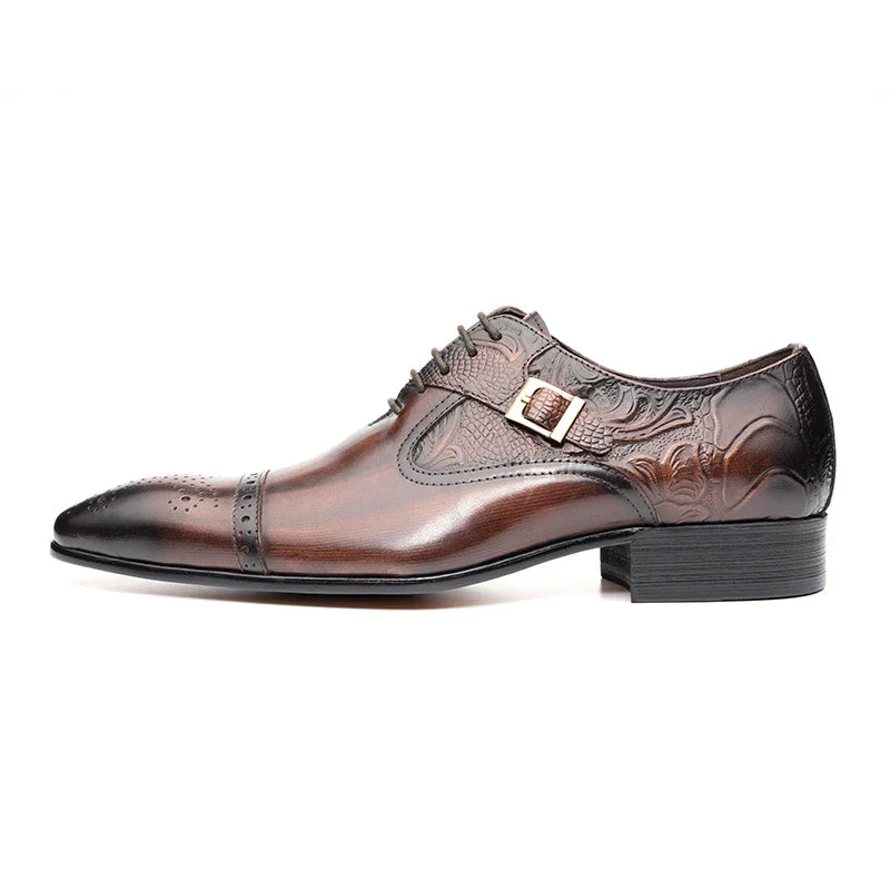 Luxury Business High-end Leather Shoes Men Oxford Shoes Elegant Formal Genuine Leather Dress Shoes European Style Men Shoes