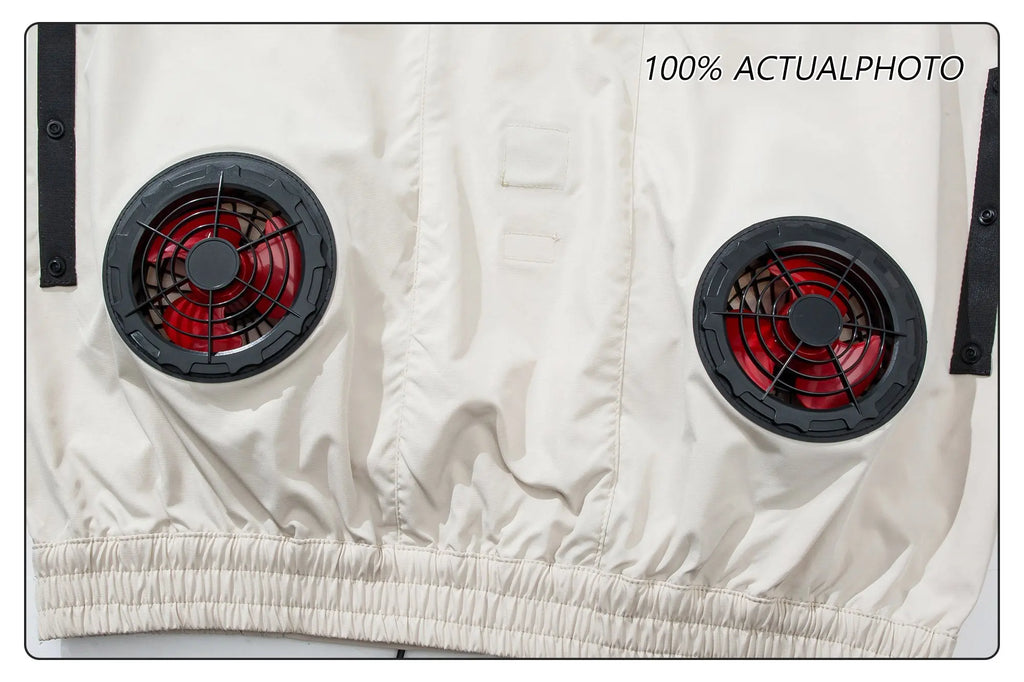 Cool Jacket Men's Hot Weather Work Fan Coat USB Refrigeration Air Conditioning Clothes Women's Body Cooling Fishing Clothes Vest