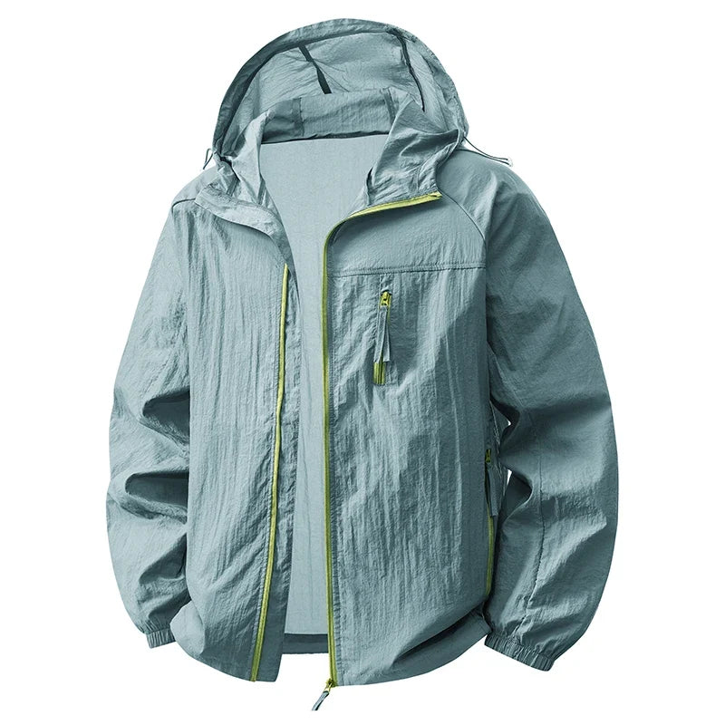 Summer Windbreaker Men Women Lightweight Sun Protection Jacket Unisex Camping Climbing Hiking Outdoor Sports Anti-UV Coat