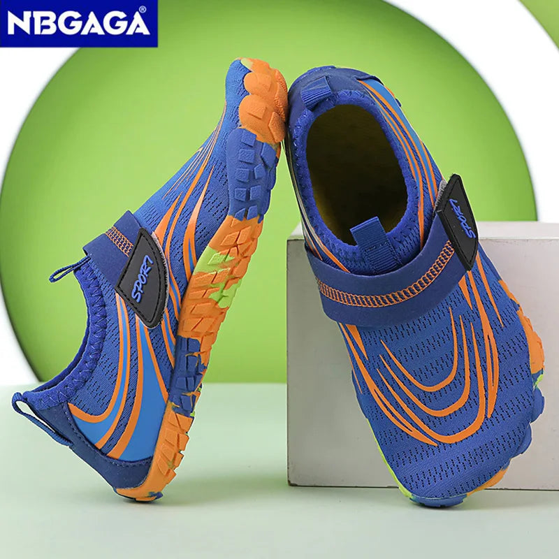 Summer Breathable Barefoot Water Shoes for Kids Boys Beach Sport Anti-Slip Indoor Children Casual Fitness Running Shoes
