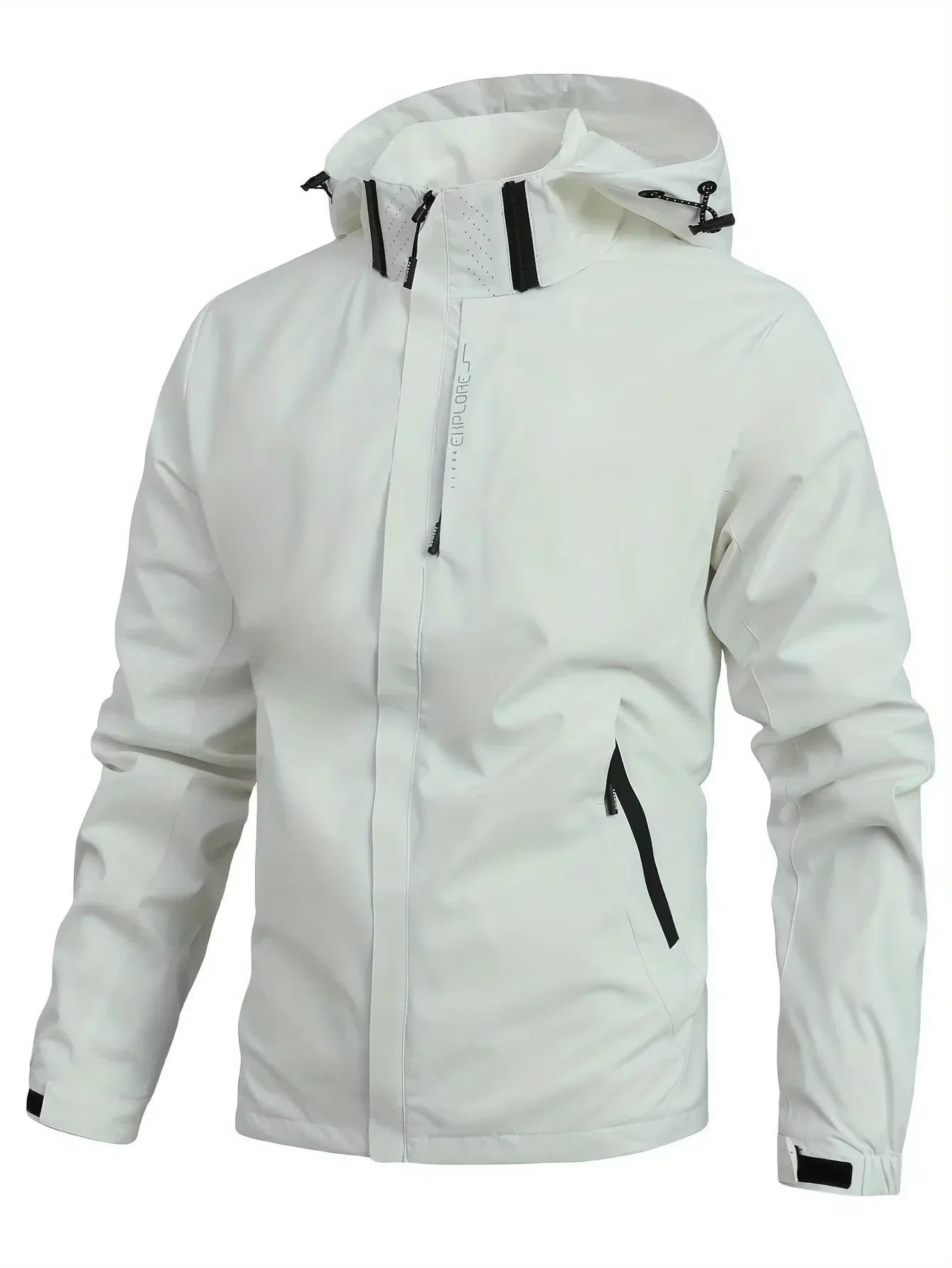 Chubasquero impermeable para exteriores para hombre, abrigo ligero para ciclismo con capucha, ropa de calle, chaqueta a prueba d