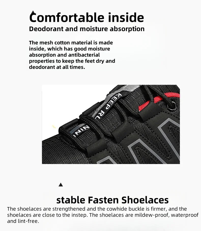 Men's Waterproof Hiking Shoes, Outdoor Sports Shoes,Lace-up Hiking Shoes, Women's Hiking Shoes, Non-slip Tactical Hunting Shoes