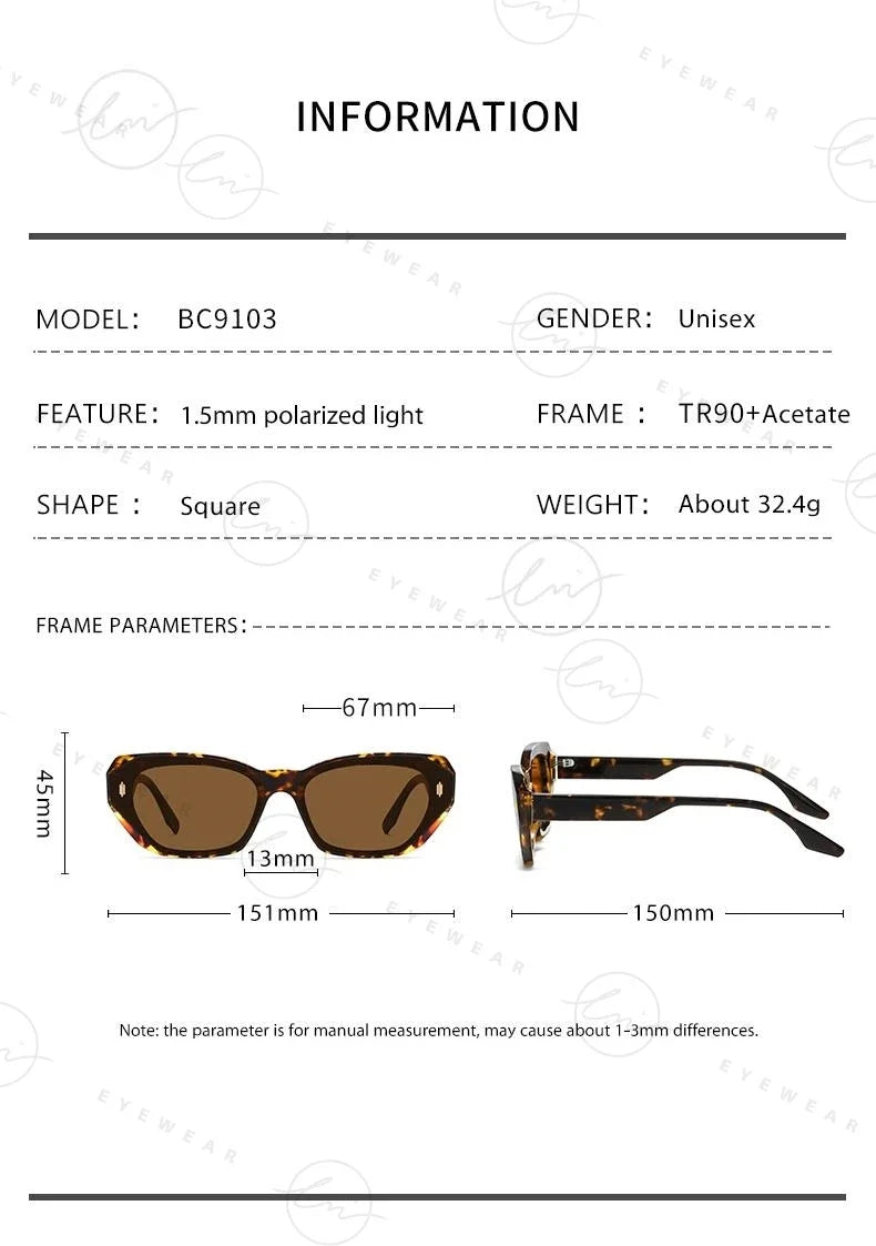 2024 Trending Cat Eye Polarized Sunglasses For Women Fashion TR90 Ladies Eyewear UV400 High Quality Gafas de sol