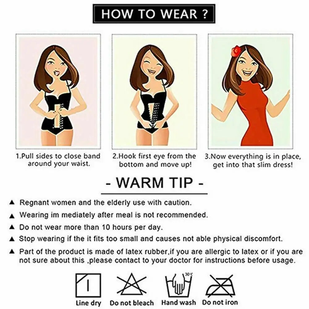 Fajas Colombians Latex Waist Trainer Cincher Long Torso Body Shapewear Women Slimming Belly Sheath Girdles Shaper 9 Steel Bones