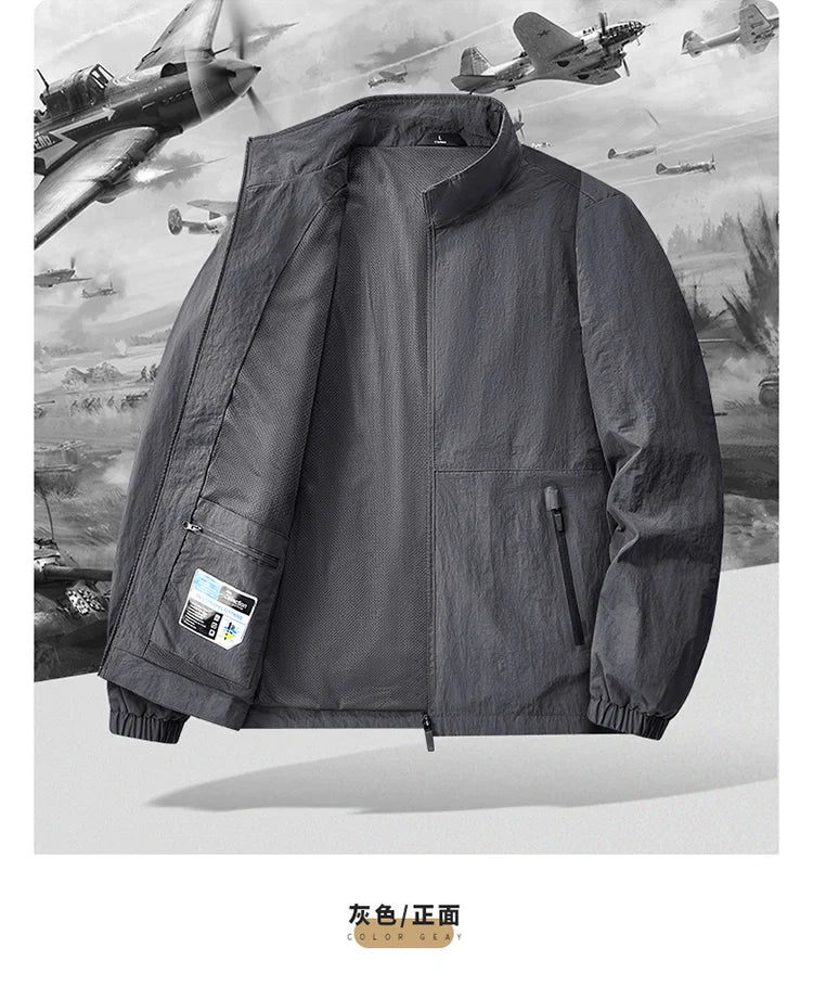 8XL Men Outdoor Jacket Autumn Winter Jacket Hiking Camping Windbreaker Plus Size Spring Oversized Outwear Hooded Coat